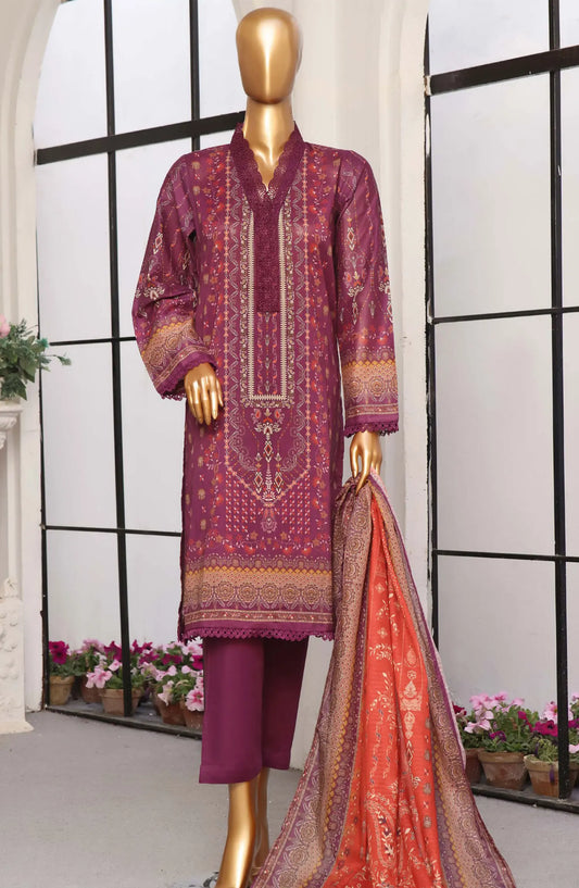 SADABAHAR 3 Pcs Printed Lawn Collection Vol 01 2024 - SPLC 10