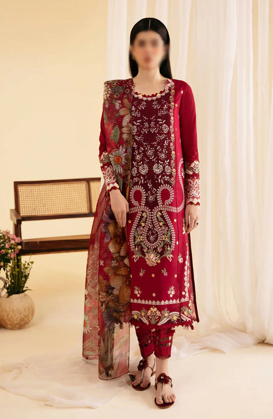 Qalamkar Qlinekari Lawn Collection 2024 - SQ-04 LARMINA