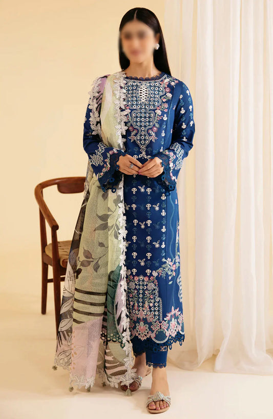 Qalamkar Qlinekari Lawn Collection 2024 - SQ-08 ZEL