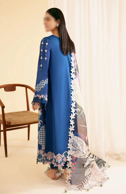 Qalamkar Qlinekari Lawn Collection 2024 - SQ-08 ZEL