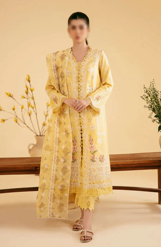 Qalamkar Qlinekari Lawn Collection 2024 - SQ-12  ZHAIN