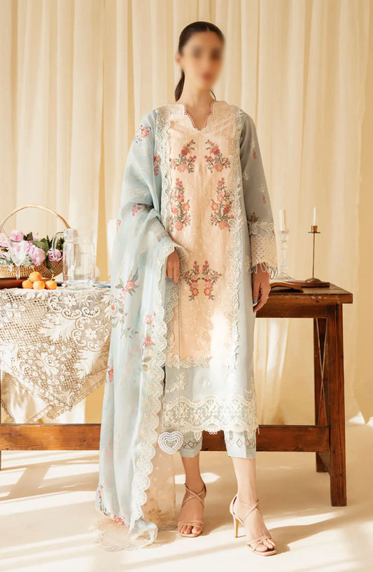 Qalamkar Qlinekari Lawn Collection 2024 - SQ-15 NEYLAN