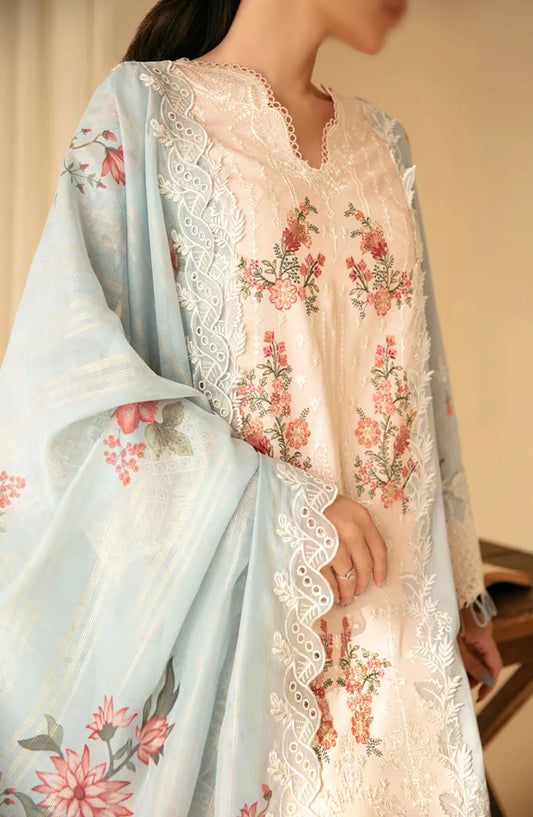 Qalamkar Qlinekari Lawn Collection 2024 - SQ-15 NEYLAN