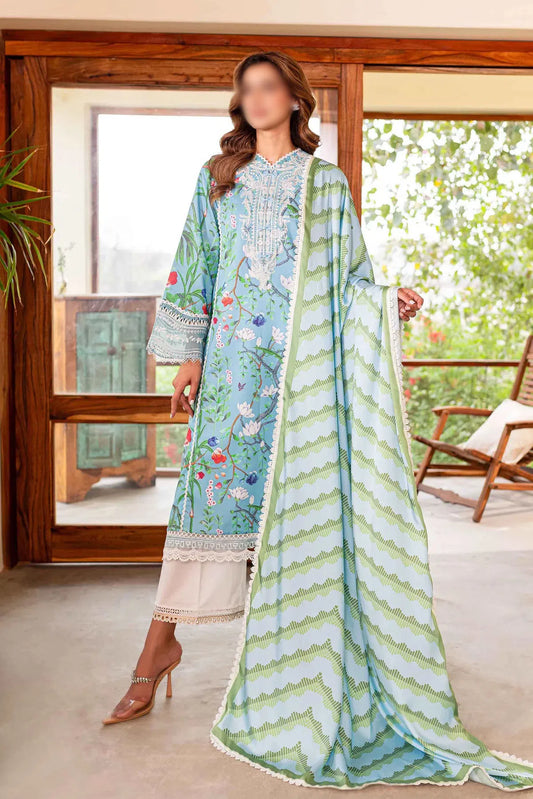 Sable Shiree Unstitched Collection 2024 - SSC-05-24 Flower Of Paradise