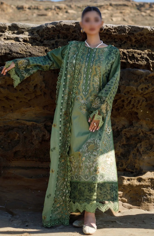 Marjjan Slub Lawn Embroidered Collection - SSL 08B