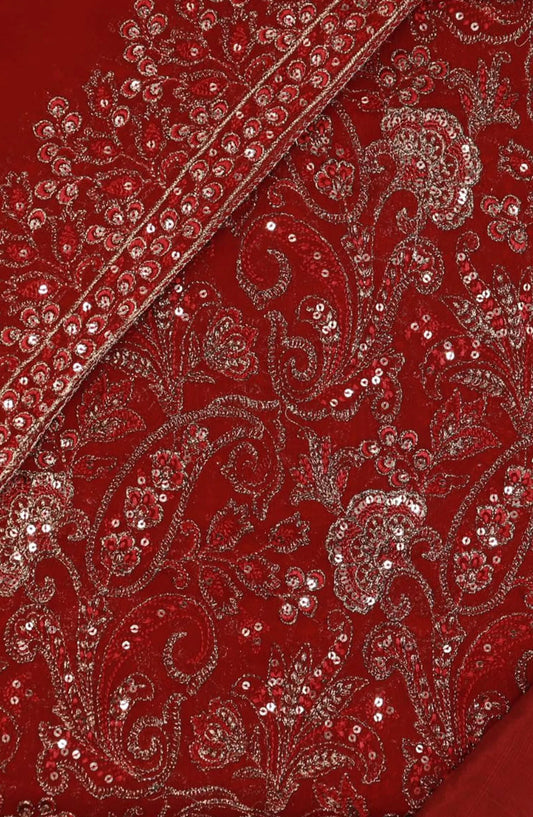 Shahkar Unstitched Exclusive Embroidered Crinkle Chiffon Collection 2024 - SUEECC 03