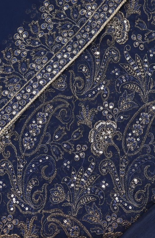 Shahkar Unstitched Exclusive Embroidered Crinkle Chiffon Collection 2024 - SUEECC 05