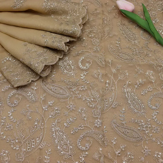 Shadmani Unstitched Exclusive Embroidered Organza Collection by Amna khadija - SUEEO 09