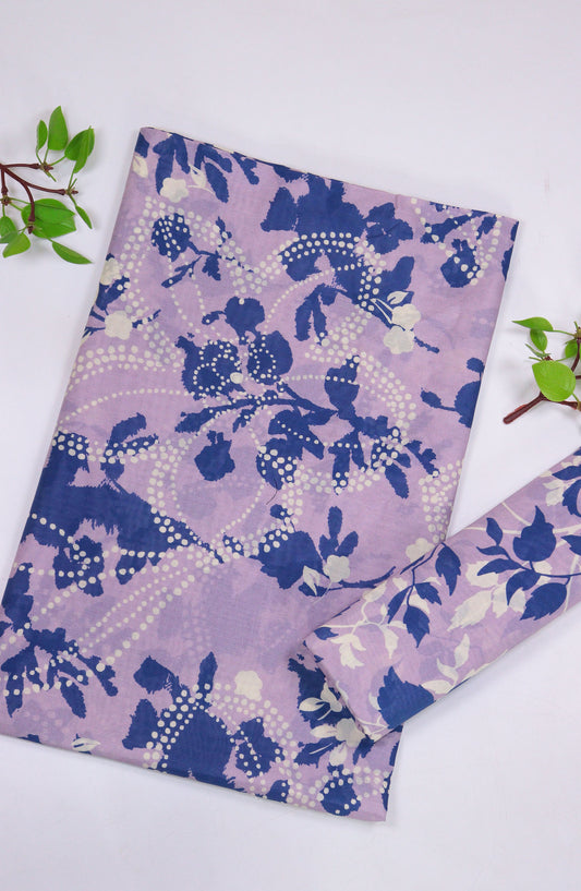 Aura by Amna Khadija Printed Lawn Unstitched 2 Piece Suit - D-02 - AM25AURA - Purple - Summer Collection