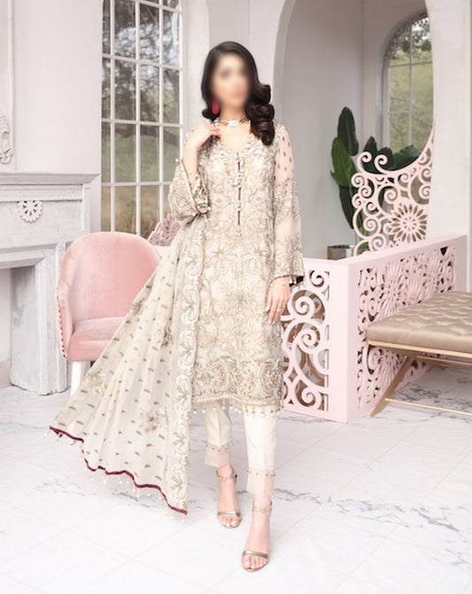 Flossie Embroidered Chiffon Collection D-The Gold Verona