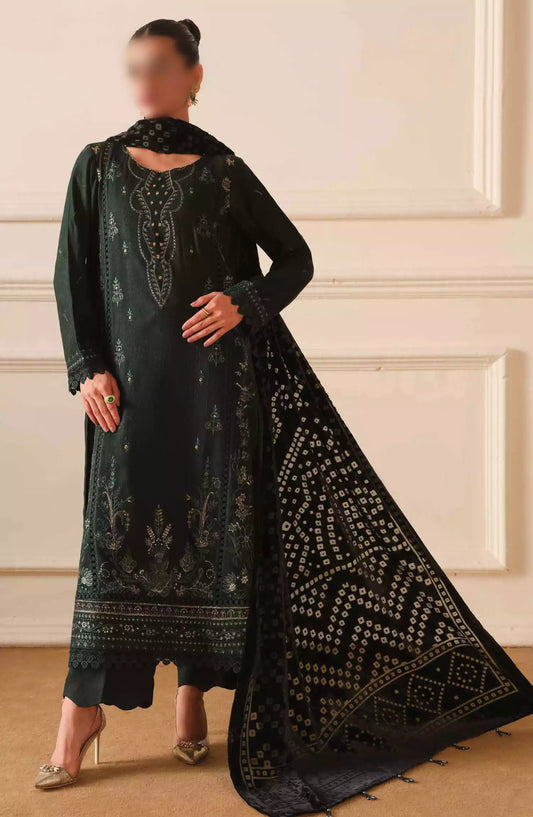 Tehzeeb Embroidered Leather Peach Collection - TL-307
