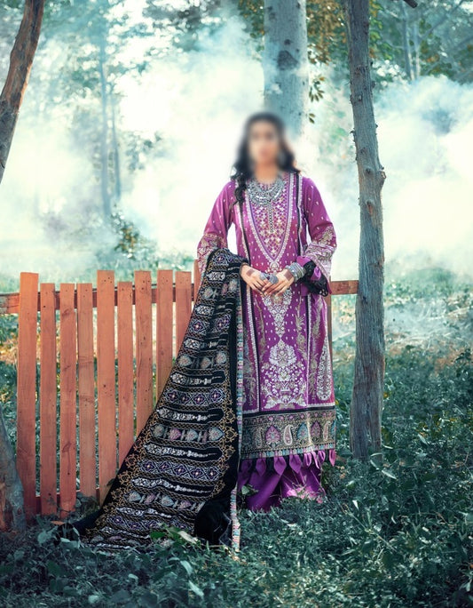 Maryam Hussain Winter Shawl Collection'21 D-TRIBAL