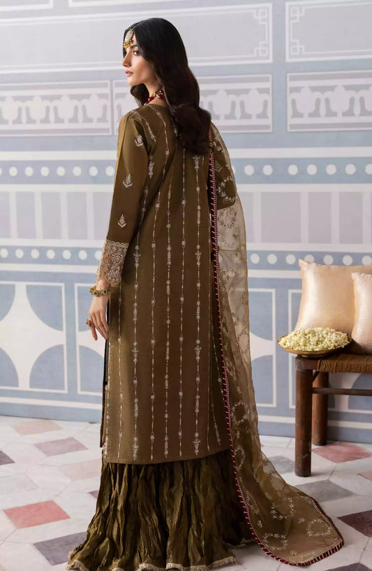 Sahane There She Glows - Luxury Unstitched Raw Silk Collection - TSG-02 Olivine