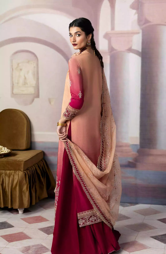 Sahane There She Glows - Luxury Unstitched Raw Silk Collection - TSG-08 Ember