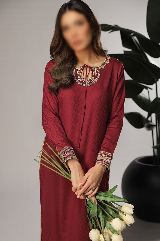 Merakish Jacquard Stitched 2 Piece Collection - TUSCAN