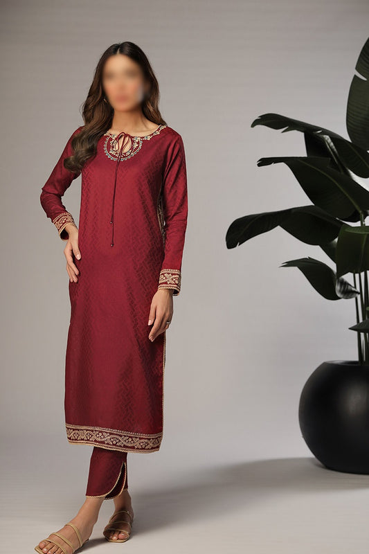 Merakish Jacquard Stitched 2 Piece Collection - TUSCAN