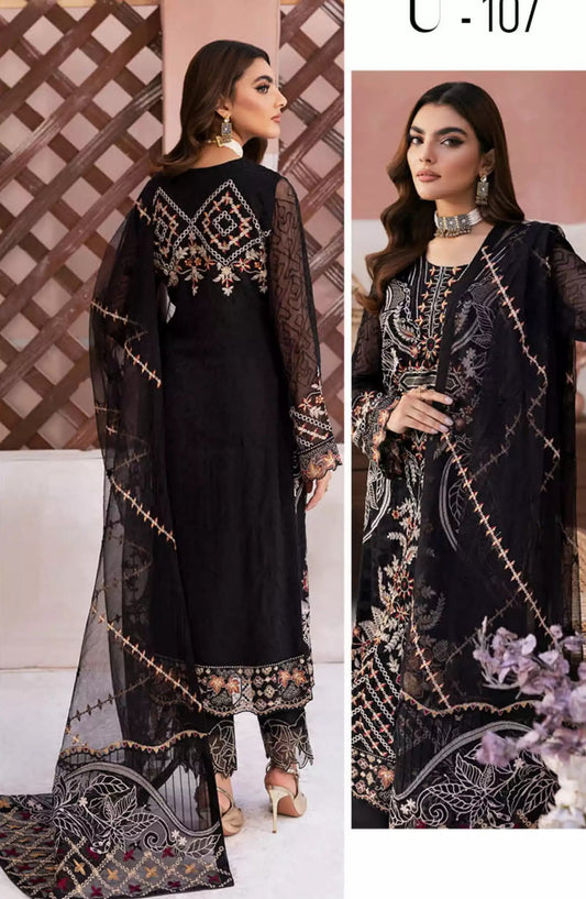 Ramsha Arzoo Chiffon Collection Vol 01 - U 107