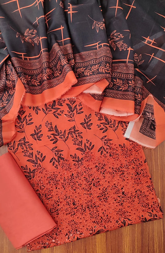 Unstitched Chikankari Lawn 3 Pcs Collection - UCL 03