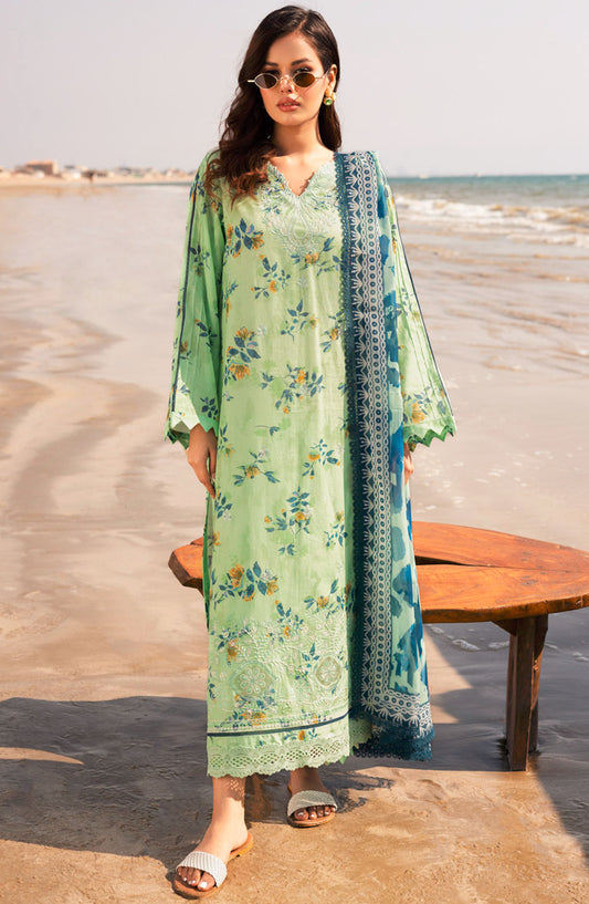 Aafreen by Riaz Arts Embroidered Lawn Unstitched 3 Piece Suit - AF-177 - RA25ALCL - Green - Summer Collection