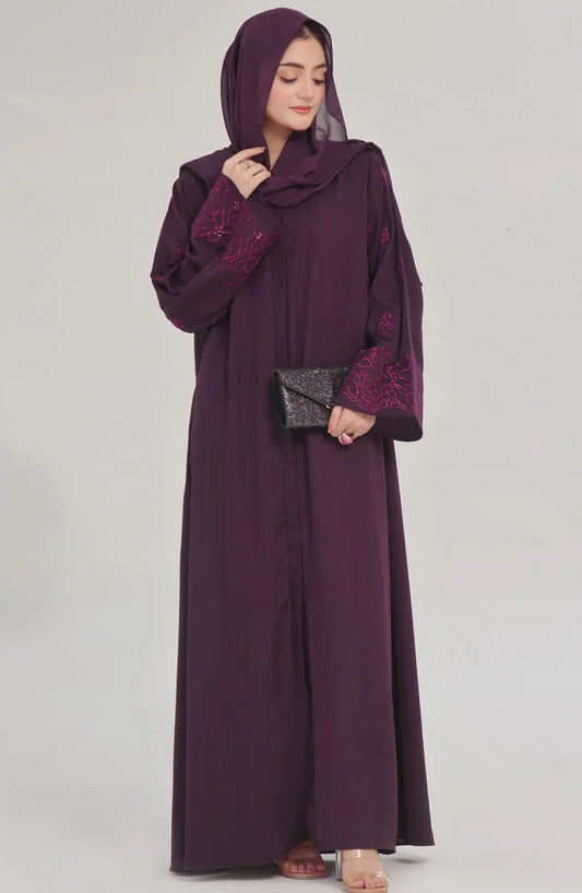 TGM25AB Women Casual Abaya Zaaminah Polyester