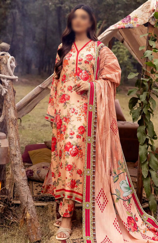 Vantage Printed Slub Collection By NUR - V 02