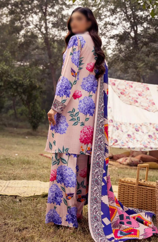 Vantage Printed Slub Collection By NUR - V 04