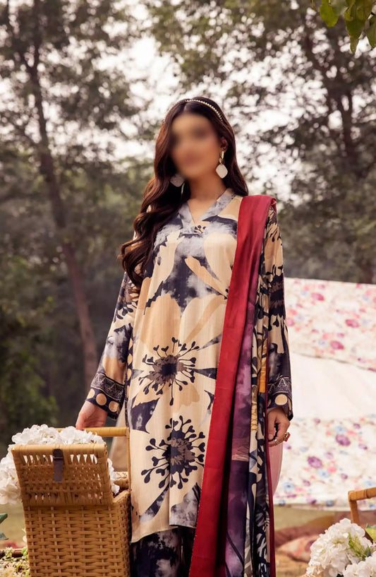 Vantage Printed Slub Collection By NUR - V 05