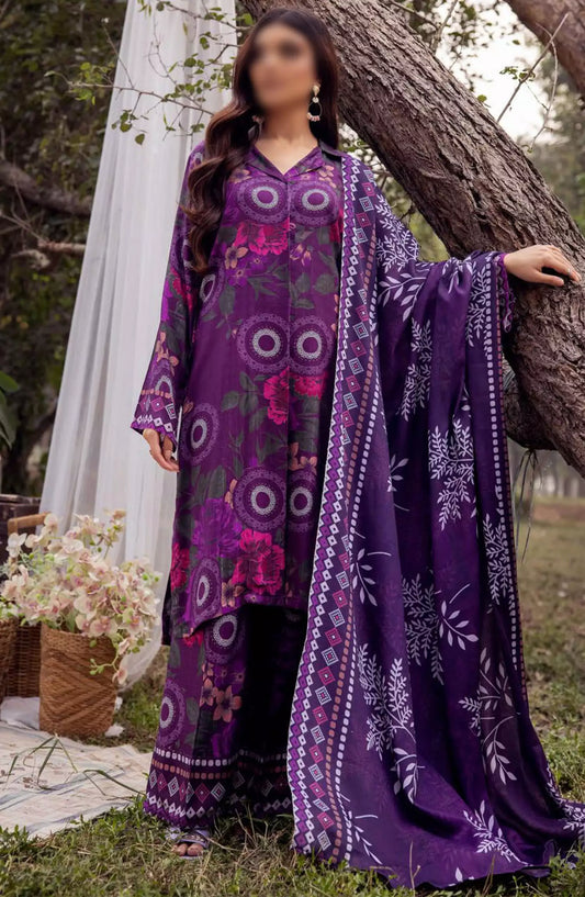 Vantage Printed Slub Collection By NUR - V 08