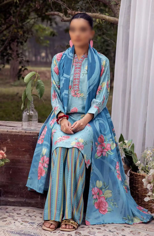 Vantage Printed Slub Collection By NUR - V 09