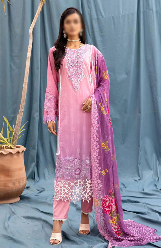Vantage Printed and Embroidered Lawn Collection By NUR - VN-20