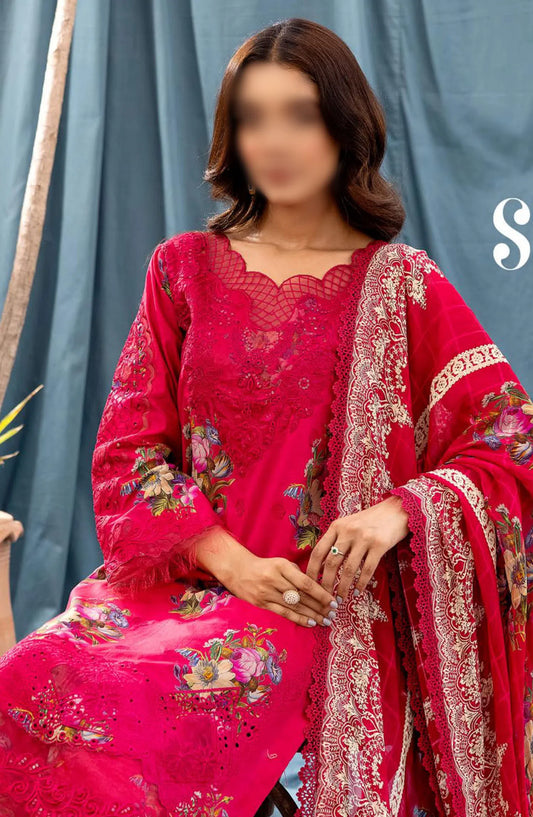 Vantage Printed and Embroidered Lawn Collection By NUR - VN-21