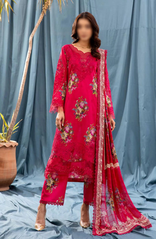 Vantage Printed and Embroidered Lawn Collection By NUR - VN-21