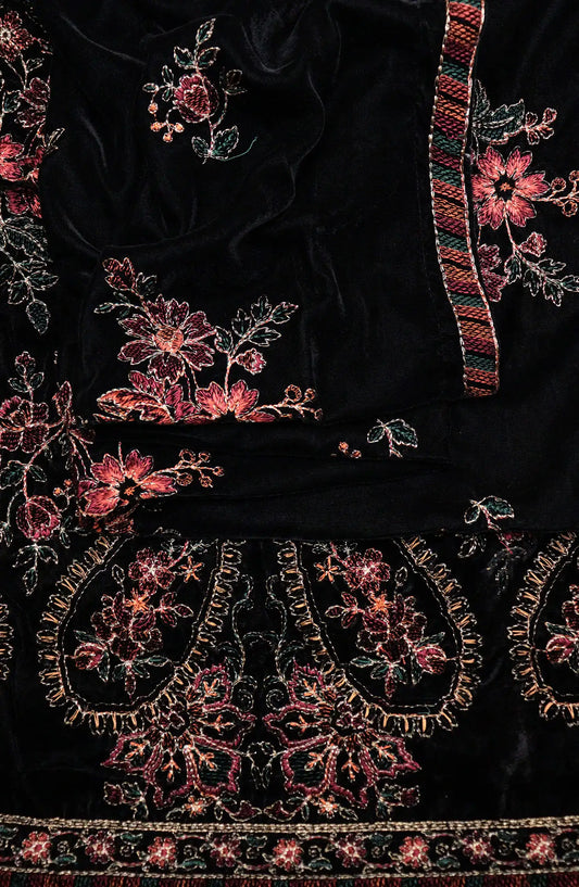 Royal Vibes Embroidered Velvet Shawl Collection by Alkarim - VS 5121 H