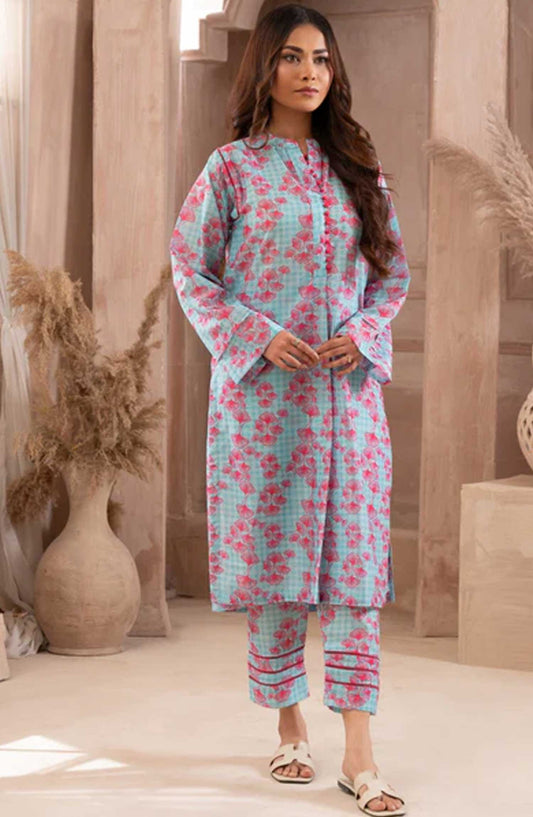 Ayla Studio Printed Swiss Lawn Stitched 2 Piece - Water Lilies - AY25CO2PC - Casual Collection