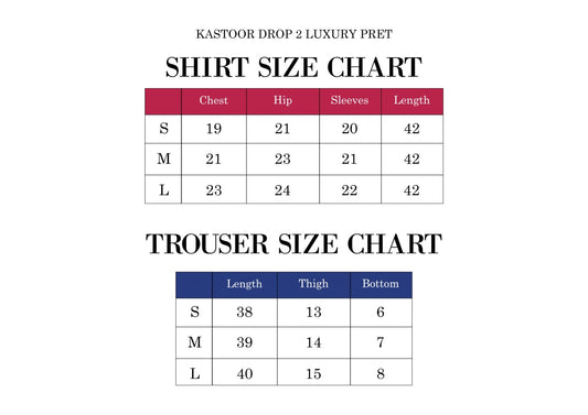 Kastoor by Amna Khadija Embroidered Cotton Stitched 3 Piece Suit - KLP-11 - AM25KSLV2 - Blue - Summer Collection