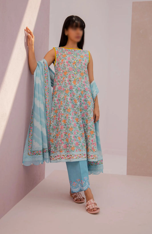 Zellbury Unstitched Cambric Collection 2024 - WUC23E 30893