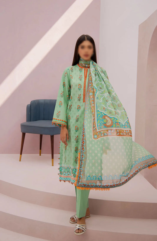 Zellbury Unstitched Cambric Collection 2024 - WUC23X 30874