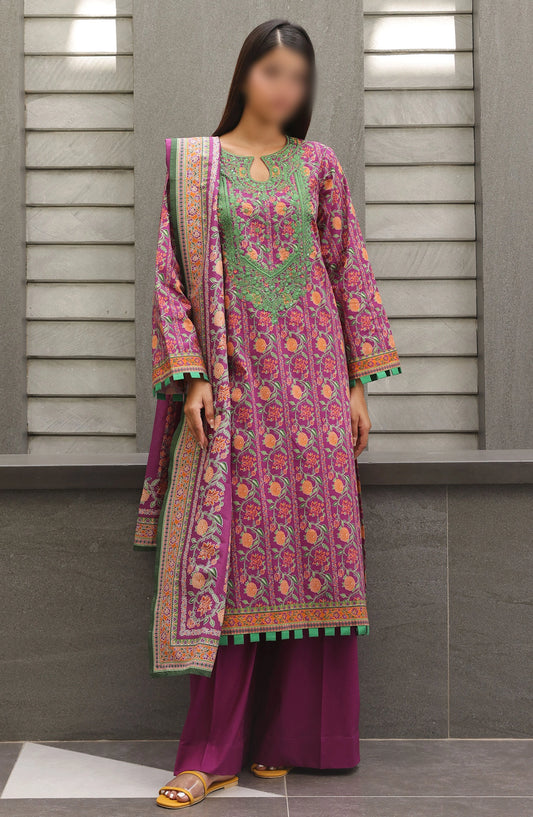 Zellbury Unstitched Cambric Collection 2024 - WUC24E20026