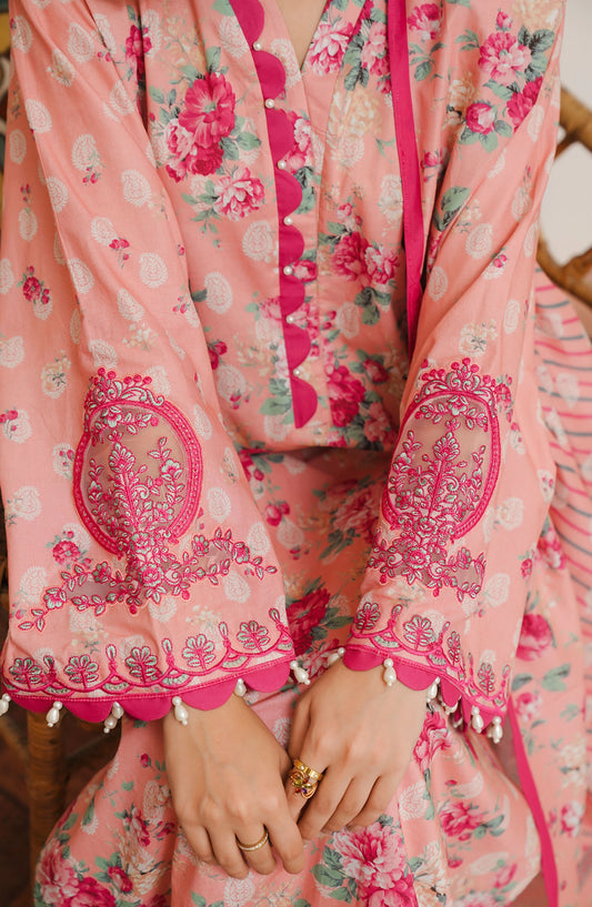 Zellbury Unstitched Cambric Collection 2024 - WUC24E20109