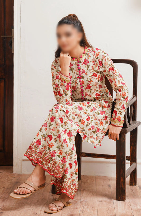 Zellbury Unstitched Cambric Collection 2024 - WUC24E20113