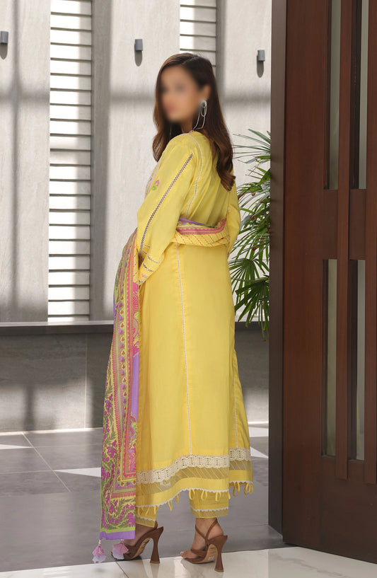 Zellbury Unstitched Cambric Collection 2024 - WUC24E30080