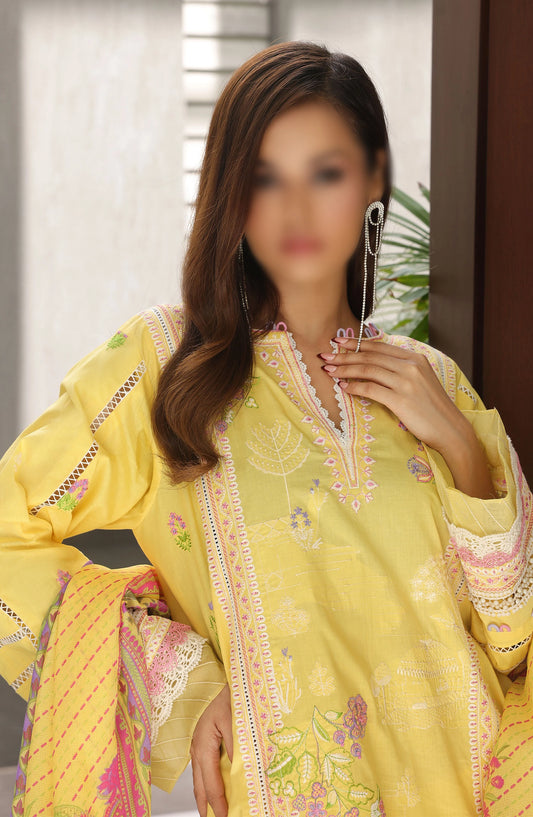 Zellbury Unstitched Cambric Collection 2024 - WUC24E30080