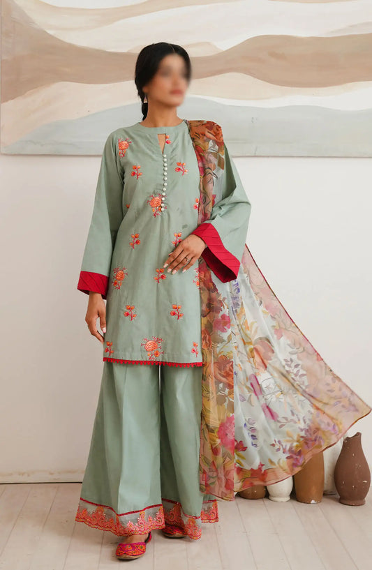 Zellbury Unstitched Cambric Collection 2024 - WUC24E30149