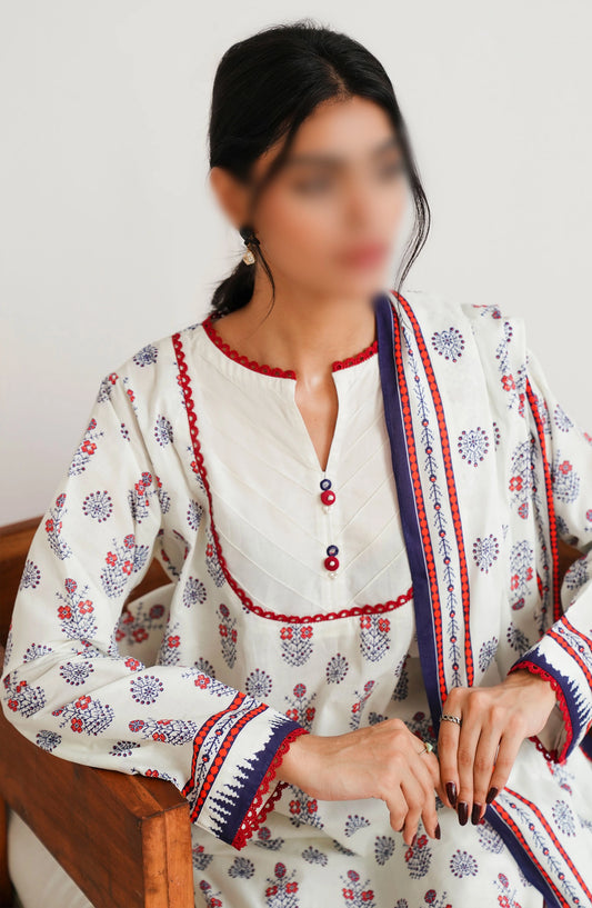 Zellbury Unstitched Cambric Collection 2024 - WUC24X20010