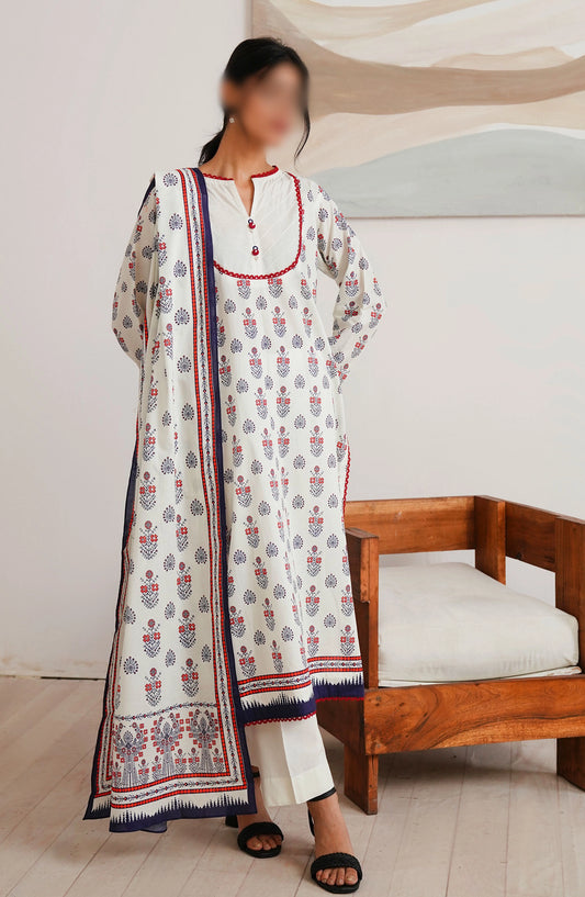 Zellbury Unstitched Cambric Collection 2024 - WUC24X20010