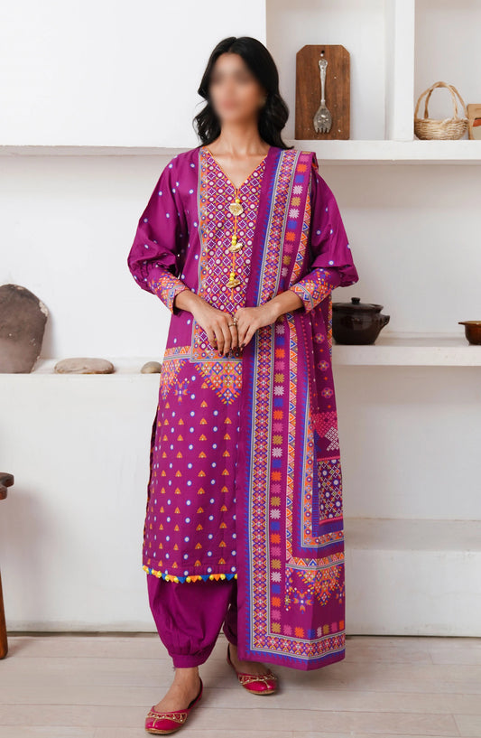 Zellbury Unstitched Cambric Collection 2024 - WUC24X30124