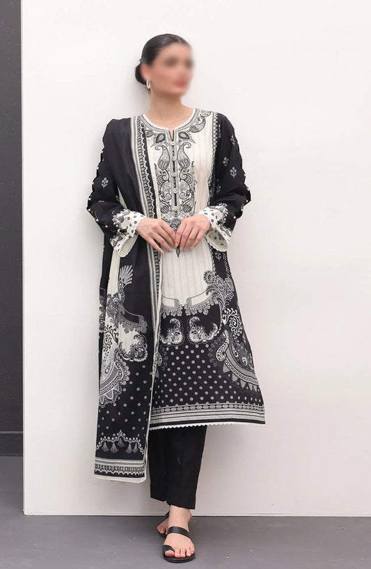 Zellbury Unstitched Monochrome Collection 2024 - WUS24E21499