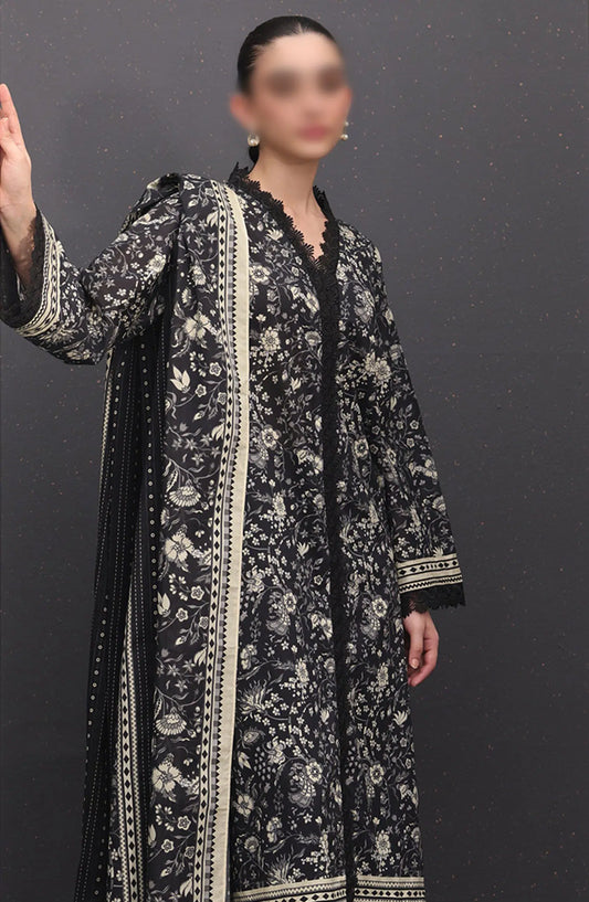 Zellbury Unstitched Monochrome Collection 2024 - WUS24X21490