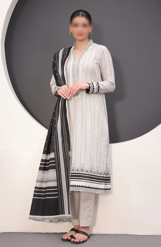 Zellbury Unstitched Monochrome Collection 2024 - WUS24X31512