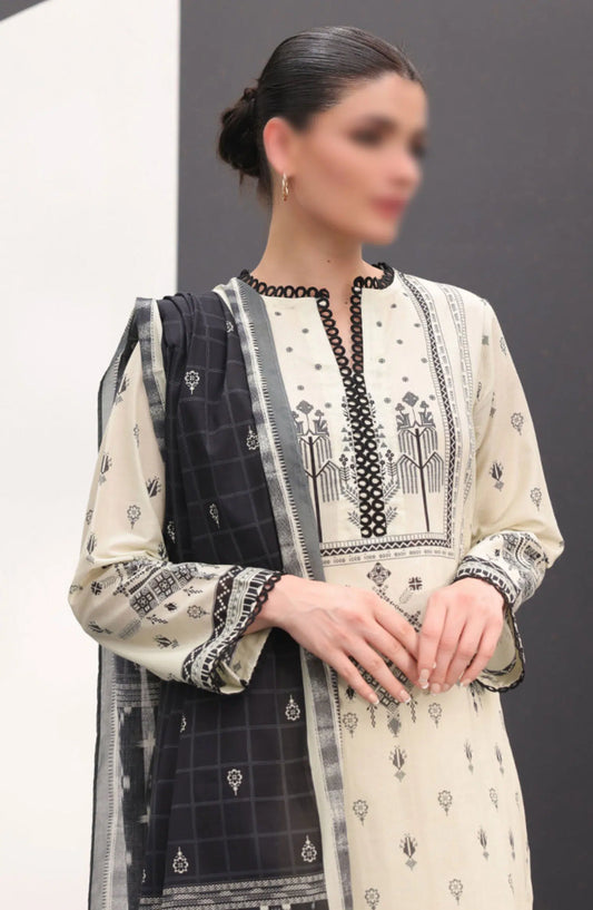 Zellbury Unstitched Monochrome Collection 2024 - WUS24X31520